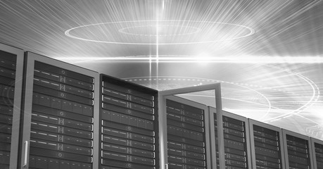 Poster - Computer servers and technology information interface