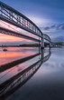 Dawn Reflectitions, Tamar Bridges, Cornwall