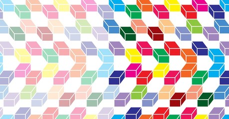 Poster - Colorful geometric minimal pattern
