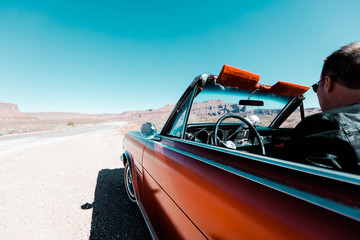 A Road Trip Through The American Southwest In A Classic Convertible Car