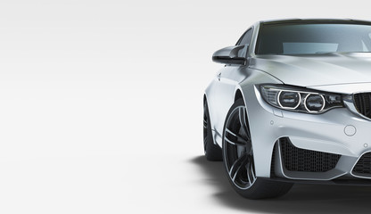 generic model car, 3d illustration