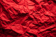 red crumpled paper texture background