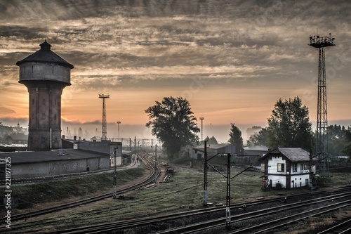 Plakat Opole  torowisko-i-stacja-kolejowa-opole-polska