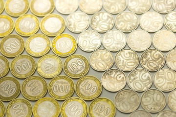 Tenge - national coins of Kazakhstan, gold coins