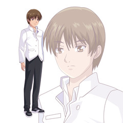 Poster - Young man manga cartoon