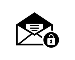 Wall Mural - black computer secure protect image vector icon logo symbol Note to editor: