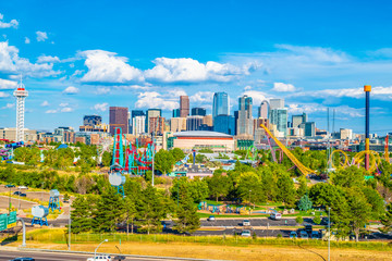 Wall Mural - Beautiful Day in Downtown Denver