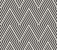 Vector Seamless Pattern. Modern Stylish Abstract Texture. Repeating Geometric Tiles