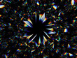 Gemstone structure extreme closeup and kaleidoscope
