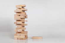 Stack Of Wooden Block, Tower