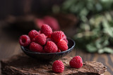 Fresh raspberries background. Fresh raspberry