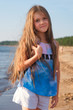 © Seroma72 - the beautiful bright Sunny portrait of a girl on the sea