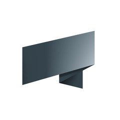 Wall Mural - waving the black flag on a white background