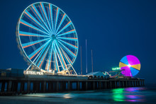 Steel Pier By Night Atlantic City
