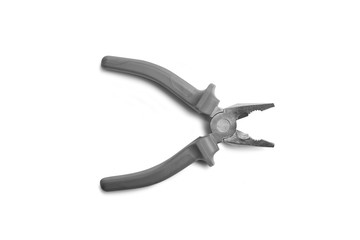 Pliers tools gray color isolated on white