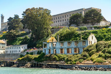 Abandoned Buildings On Alcatraz Island