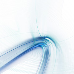 Aufkleber - Abstract blue and white background texture. Dynamic lines and halftone effects pattern. Detailed fractal graphics. Science and technology concept.