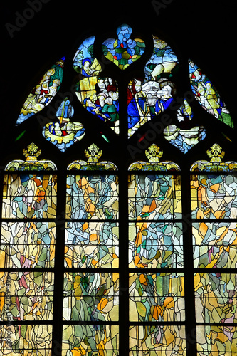 Fotografie, Obraz Vernon, France - july 27 2018 : gothic Notre Dame collegiate church