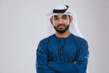 Arabic handsome man studio portraits