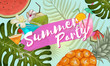 © Rawpixel.com - Tropical summer party invitation design