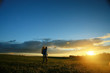 © kichigin19 - traveler sunset, man at sunset travels, extreme vacation, single tourism concept, trekking, landscape with man, beautiful sunset