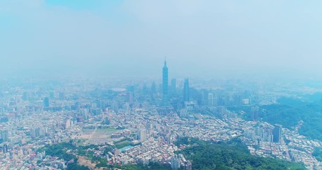 Wall Mural - taipei city panorama in the taiwan