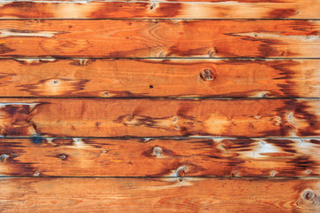 Wall Mural - Texture of brown weathered wooden planks. Abstract wooden background