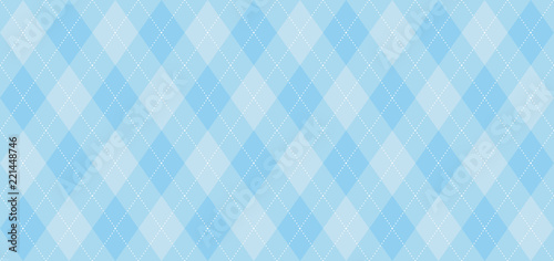 Argyle Vector Pattern Light Blue With Thin White Dotted Line