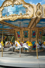 Carousel In The Recreation Park, Spinning In The Carousel