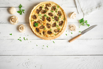 Mushroom Quiche Pie