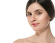 © Utkamandarinka - Beautiful natural skin makeup helathy skin care face brunette woman