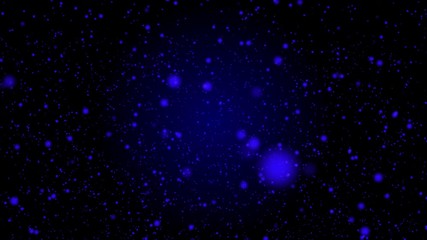 Leinwandbilder - Blue Flickering Moving Particle Graphic Animation Background