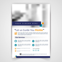 Fototapete - medical travel tourism real estate flyer ,brochure, template design, poster corporate identity