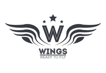 Poster - Luxury wings emblem