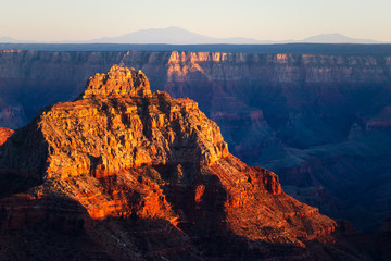 Poster - A beautiful scenic view of Grand Canyon National park, North Rim