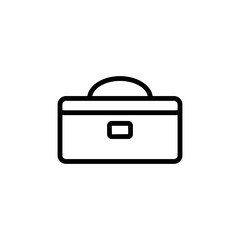 Tool box outline icon. Simple illustration for UI and UX, website or mobile application