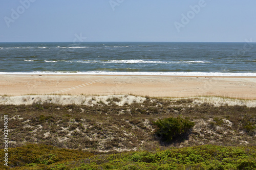 View Of The Atlantic Ocean And Beach As Viewed From A - 