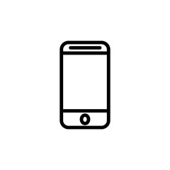 Fototapete - Mobile Phone outline icon. Simple illustration for UI and UX, website or mobile application