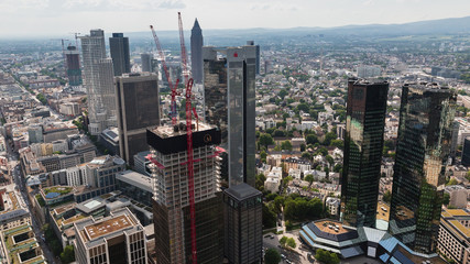 Wall Mural - Frankfurt Germany aerial panorama