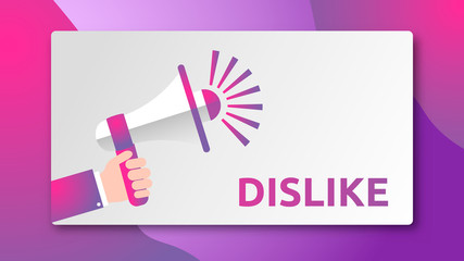 Fototapete - DISLIKE - SPEAKER CONCEPT