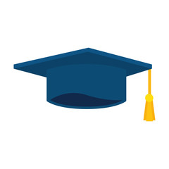 Wall Mural - graduation hat isolated icon