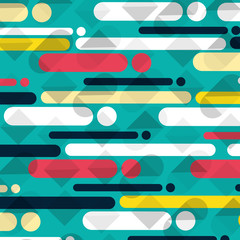 Sticker - geometric figures and colors pattern background