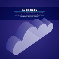 Wall Mural - data network related