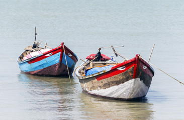 Fishing boats on the sea