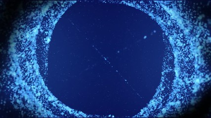 Fototapete - Particle Random Small Glow Dot Tunnel Flowing Motion For Screensaver, Infographic Background