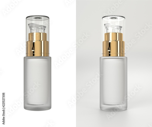 Download Realistic Cream Bottle With Pump Mockup Cream Bottle Dispenser With Pump Template Cosmetic For Face Skin Beauty Stock Illustration Adobe Stock