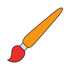 Sticker - paint brush isolated icon