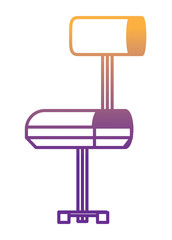 Poster - office chair icon