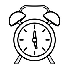 Canvas Print - alarm clock icon