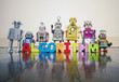 © charles taylor - ALGORITHM wooden letters and retro robot toys